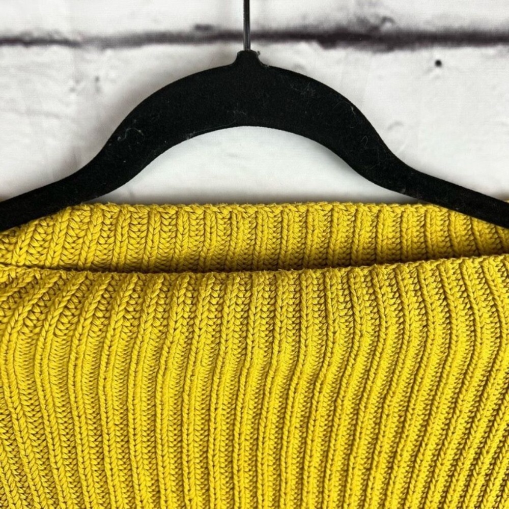 Free People Mustard Yellow Ribbed Crewneck Sweater - Picture 5 of 9